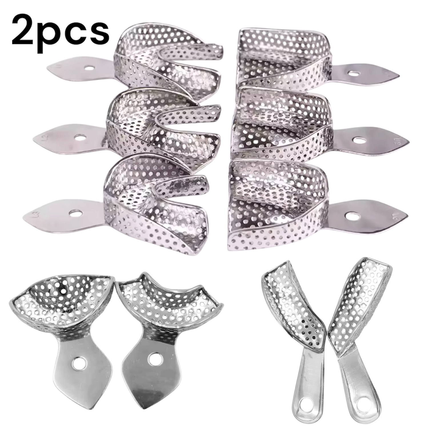 Teeth Whitening Trays - DENILK 2er-Set Zahnlaborequipment, Größen L/M/S, obere