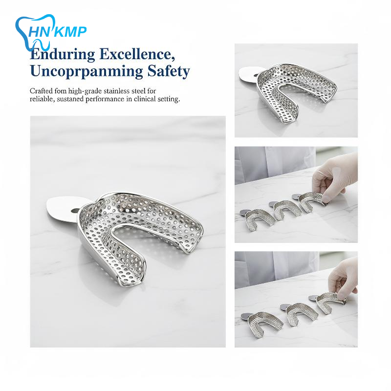 Teeth Whitening For Trays - 6-teiliges Edelstahl-Zahnabdruckset, Leicht zu Reinigen, Ober-