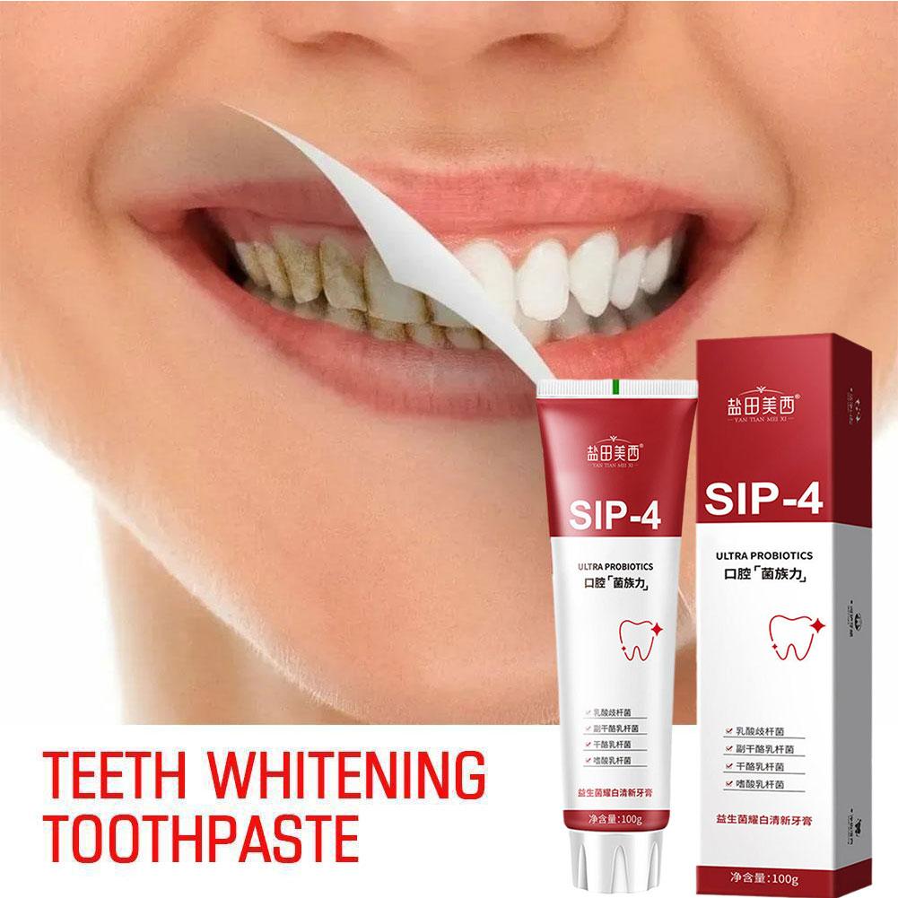 100g Sip-4 Probiotische Zahnau – Teeth Whitening Yellow Teeth Bewertung und Preis
