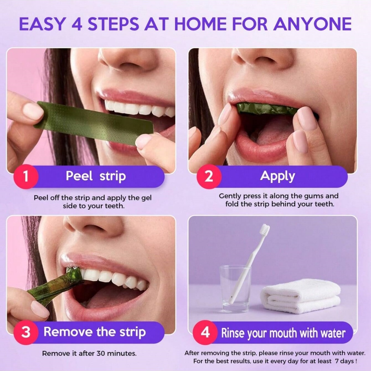Deluxe Zahnaufhellungsaufklebe – Teeth Whitening Q&M Bewertung und Preis