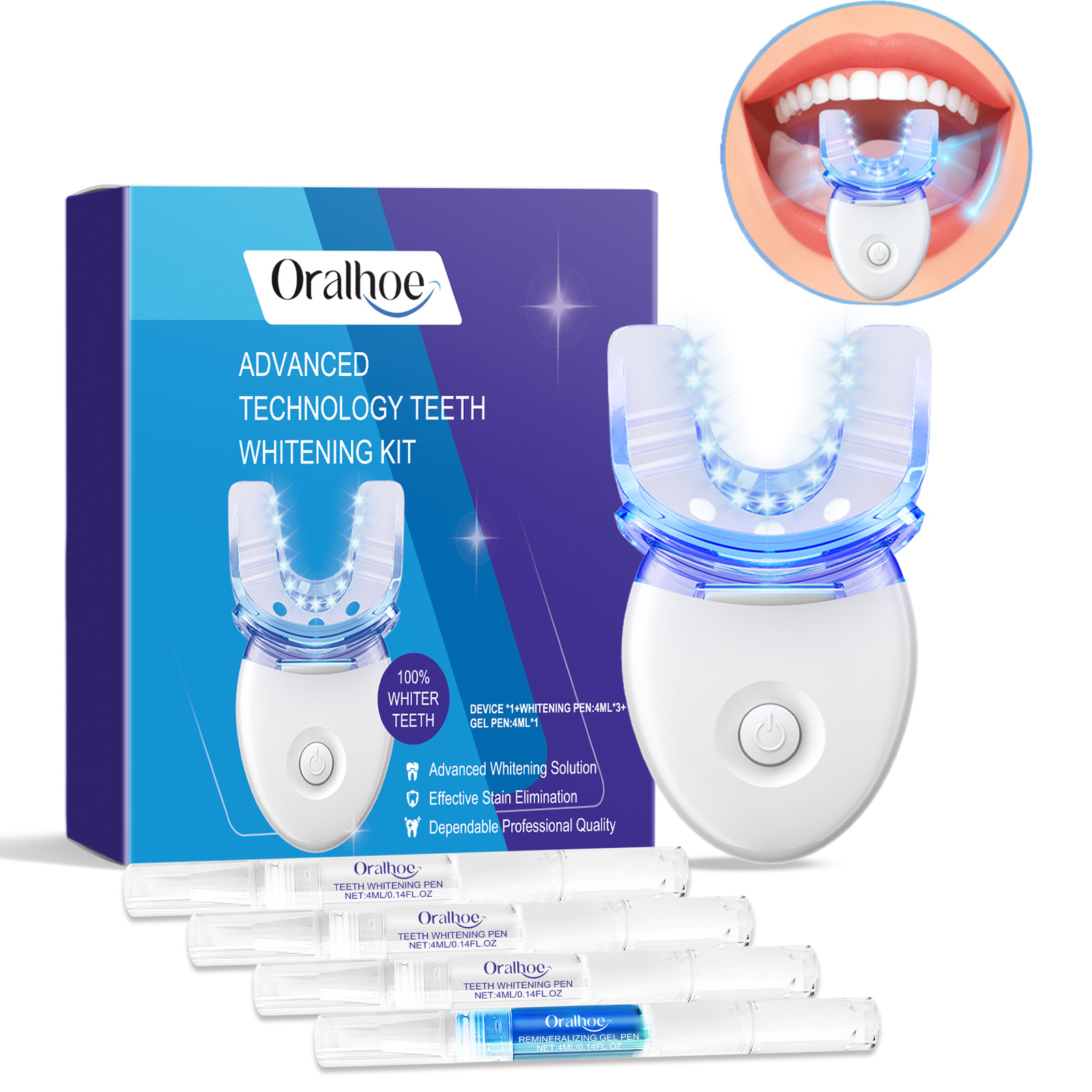 Professionelles LED-Lichtset z – Teeth Whitening Q&M Bewertung und Preis